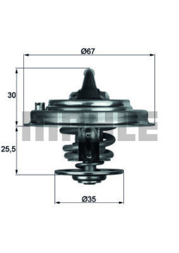 WG1262750 Termostat, chladivo WILMINK GROUP