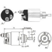 WG1748349 WILMINK GROUP elektromagnetický spínač pre żtartér WG1748349 WILMINK GROUP