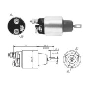 WG1821435 WILMINK GROUP elektromagnetický spínač pre żtartér WG1821435 WILMINK GROUP