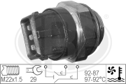 WG1777078 Teplotní spínač, větrák chladiče WILMINK GROUP