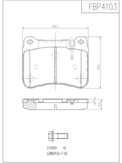 FBP4103 FI.BA nezařazený díl FBP4103 FI.BA