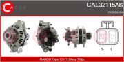 CAL32115AS CASCO alternator 12v 110a CAL32115AS CASCO
