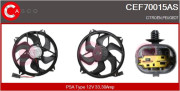CEF70015AS CASCO ventilátor chladenia CEF70015AS CASCO