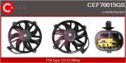 CEF70015GS CASCO elektromotor vetráka chladiča CEF70015GS CASCO
