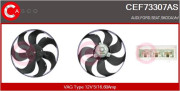CEF73307AS CASCO ventilátor chladenia motora CEF73307AS CASCO