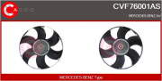 CVF76001AS CASCO spojka ventilátora chladenia CVF76001AS CASCO