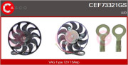 CEF73321GS CASCO ventilátor chladenia motora CEF73321GS CASCO