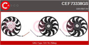 CEF73338GS CASCO ventilátor chladenia motora CEF73338GS CASCO