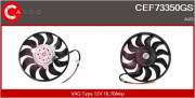 CEF73350GS Větrák, chlazení motoru CASCO