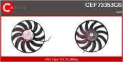 CEF73353GS Větrák, chlazení motoru CASCO