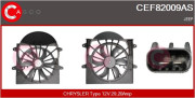 CEF82009AS CASCO elektromotor vetráka chladiča CEF82009AS CASCO