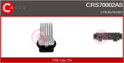 CRS70002AS Odpor, vnitřní tlakový ventilátor CASCO