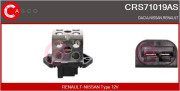 CRS71019AS Předřazený odpor, elektromotor (ventilátor chladiče) CASCO