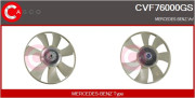 CVF76000GS CASCO spojka ventilátora chladenia CVF76000GS CASCO