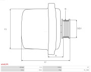 A0481PR Alternátor Brand new AS-PL Alternator S.R.E. bracket AS-PL