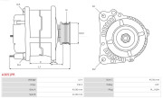 A3051PR Alternátor Brand new AS-PL Alternator S.R.E. bracket AS-PL