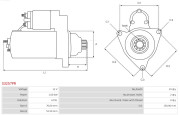 S3257PR Startér Brand new AS-PL Alternator S.R.E. bracket AS-PL