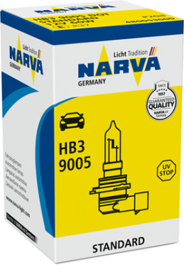 480053000 NARVA žárovka HB3 (9005) (řada STANDARD) | 12V 60W | 480053000 NARVA