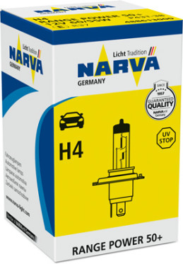 488613000 NARVA Žárovka H4 (řada Range Power 50+) | 12V 60/55W | 488613000 NARVA