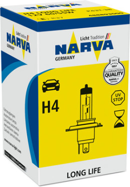 488893000 NARVA žárovka H4 (řada LONG LIFE) | 12V 60/55W | 488893000 NARVA