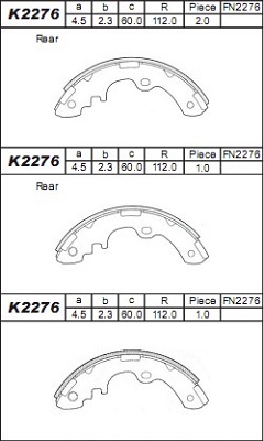 K2276 ASIMCO nezařazený díl K2276 ASIMCO