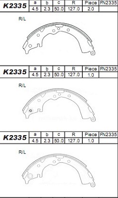 K2335 nezařazený díl ASIMCO