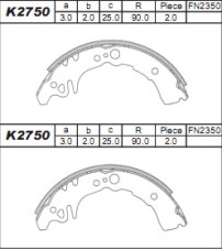 K2750 ASIMCO nezařazený díl K2750 ASIMCO