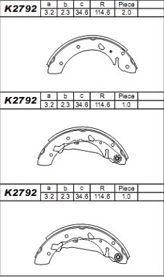 K2792 nezařazený díl ASIMCO