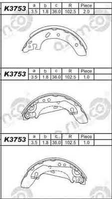 K3753 nezařazený díl ASIMCO