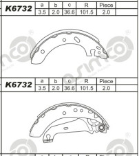 K6732 nezařazený díl ASIMCO