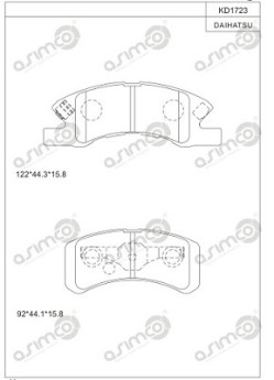 KD1723 ASIMCO nezařazený díl KD1723 ASIMCO