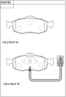 KD6786 ASIMCO nezařazený díl KD6786 ASIMCO