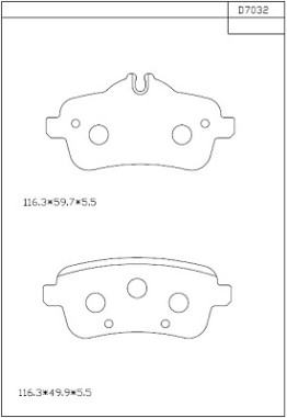 KD7032 ASIMCO nezařazený díl KD7032 ASIMCO