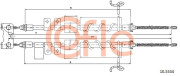 10.5334 COFLE żażné lanko parkovacej brzdy 10.5334 COFLE