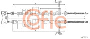 10.5335 COFLE żażné lanko parkovacej brzdy 10.5335 COFLE