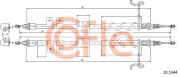 10.5344 Tažné lanko, parkovací brzda COFLE