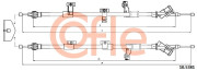 10.5381 COFLE żażné lanko parkovacej brzdy 10.5381 COFLE