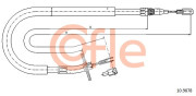 10.9878 COFLE żażné lanko parkovacej brzdy 10.9878 COFLE