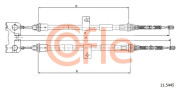11.5445 COFLE żażné lanko parkovacej brzdy 11.5445 COFLE