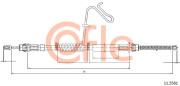 11.5581 Tažné lanko, parkovací brzda COFLE