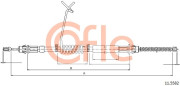 11.5582 Tažné lanko, parkovací brzda COFLE