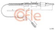 11.5943 COFLE żażné lanko parkovacej brzdy 11.5943 COFLE
