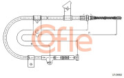 17.0002 COFLE żażné lanko parkovacej brzdy 17.0002 COFLE