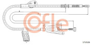 17.0126 COFLE żażné lanko parkovacej brzdy 17.0126 COFLE