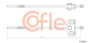 17.0324 Tažné lanko, parkovací brzda COFLE