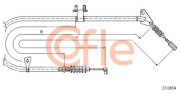 17.0654 COFLE żażné lanko parkovacej brzdy 17.0654 COFLE