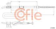 17.4033 COFLE żażné lanko parkovacej brzdy 17.4033 COFLE