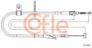 17.5045 COFLE żażné lanko parkovacej brzdy 17.5045 COFLE