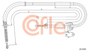 92.10.4302 COFLE żażné lanko parkovacej brzdy 92.10.4302 COFLE