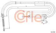 92.10.4306 Tažné lanko, parkovací brzda COFLE